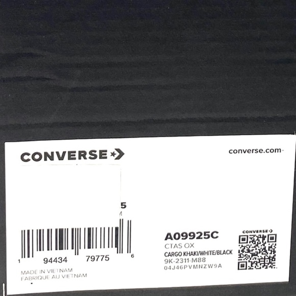 Converse Chuck Taylor OX Shoes Canvas Casual Men's Size Low Cargo Khaki A09925C - Picture 8 of 9